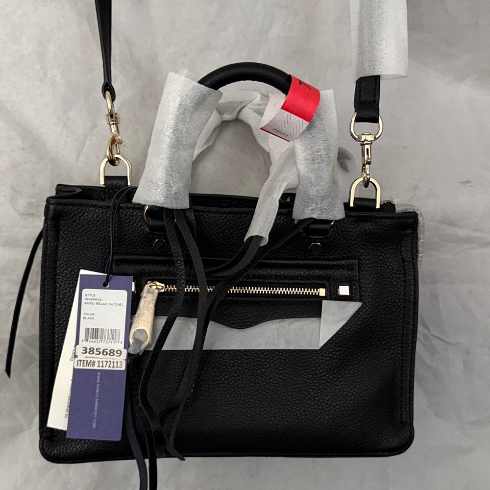 HS16IPBX61 Rebecca Minkoff Micro Regan Satchel w/ gold hardware